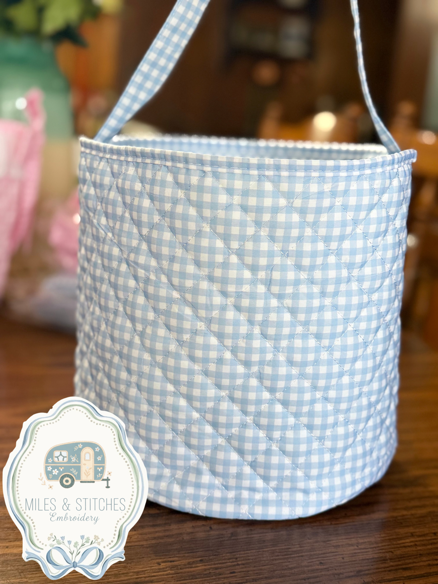 Embroidered Easter Basket