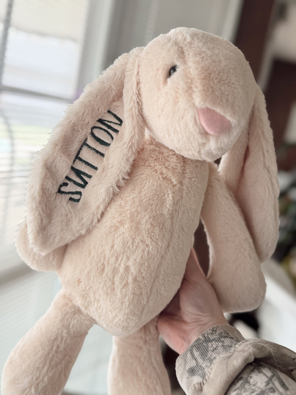 Embroidered Easter bunny