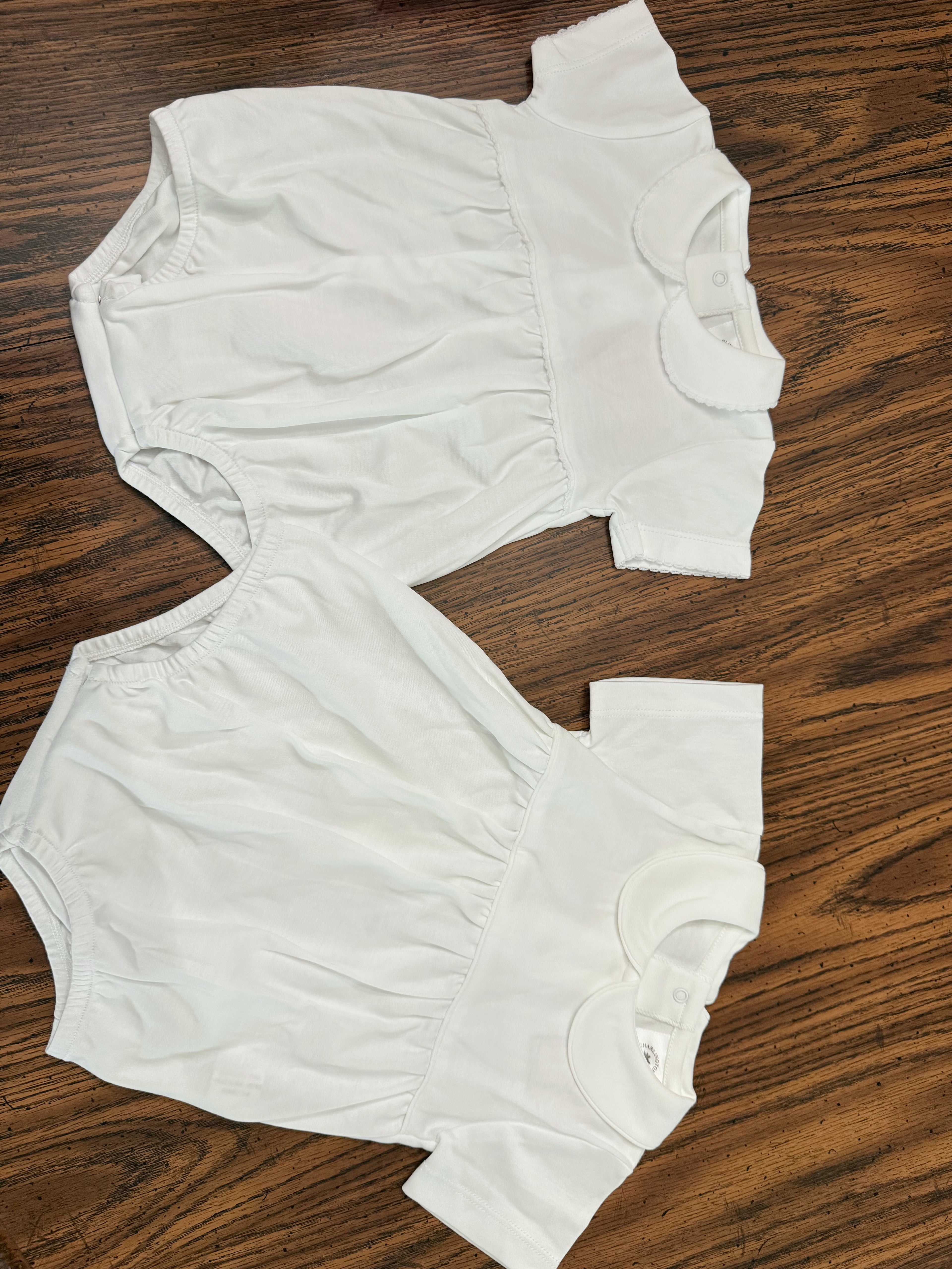 White 100% organic Pima cotton bubble