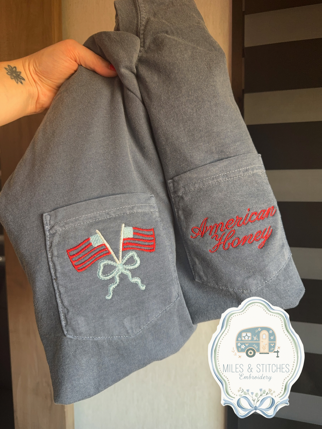 4th of July pocket cc tee