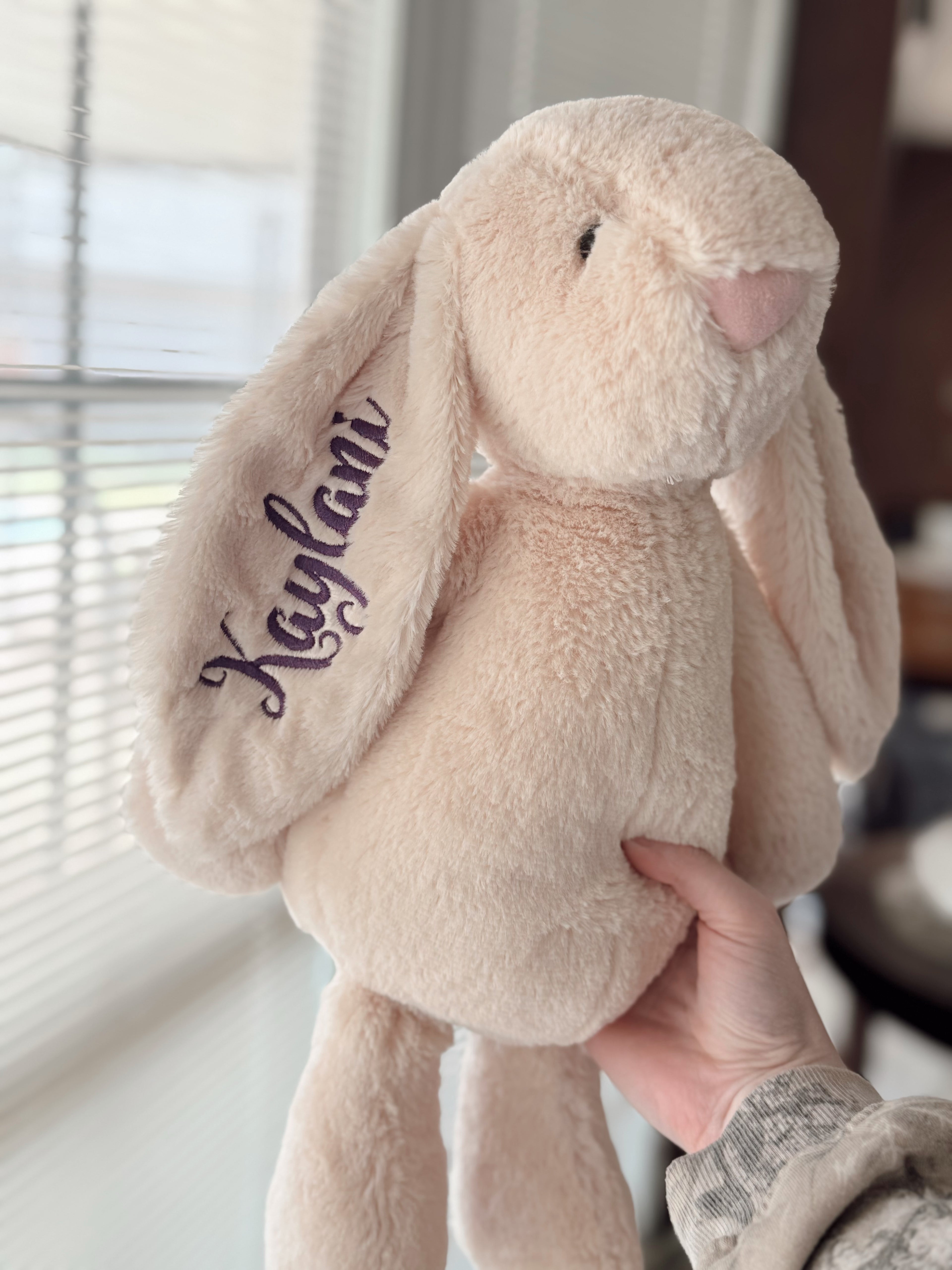 Embroidered Easter bunny