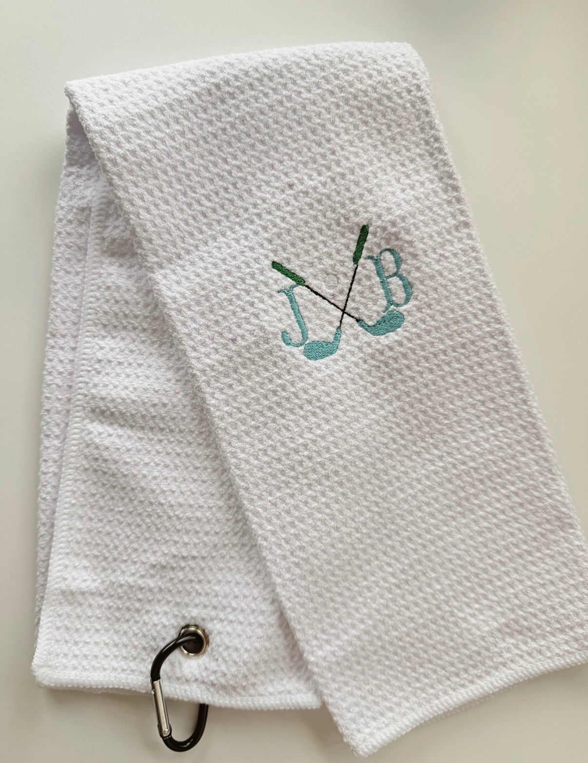 Embroidered golf towel