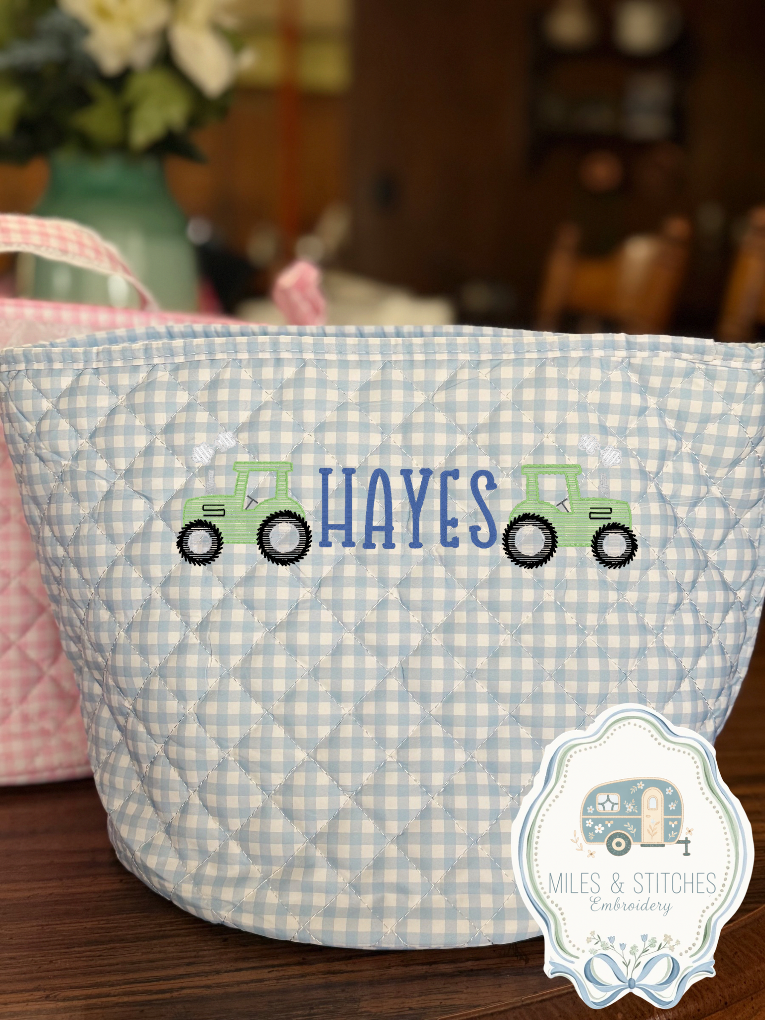 Embroidered Easter Basket