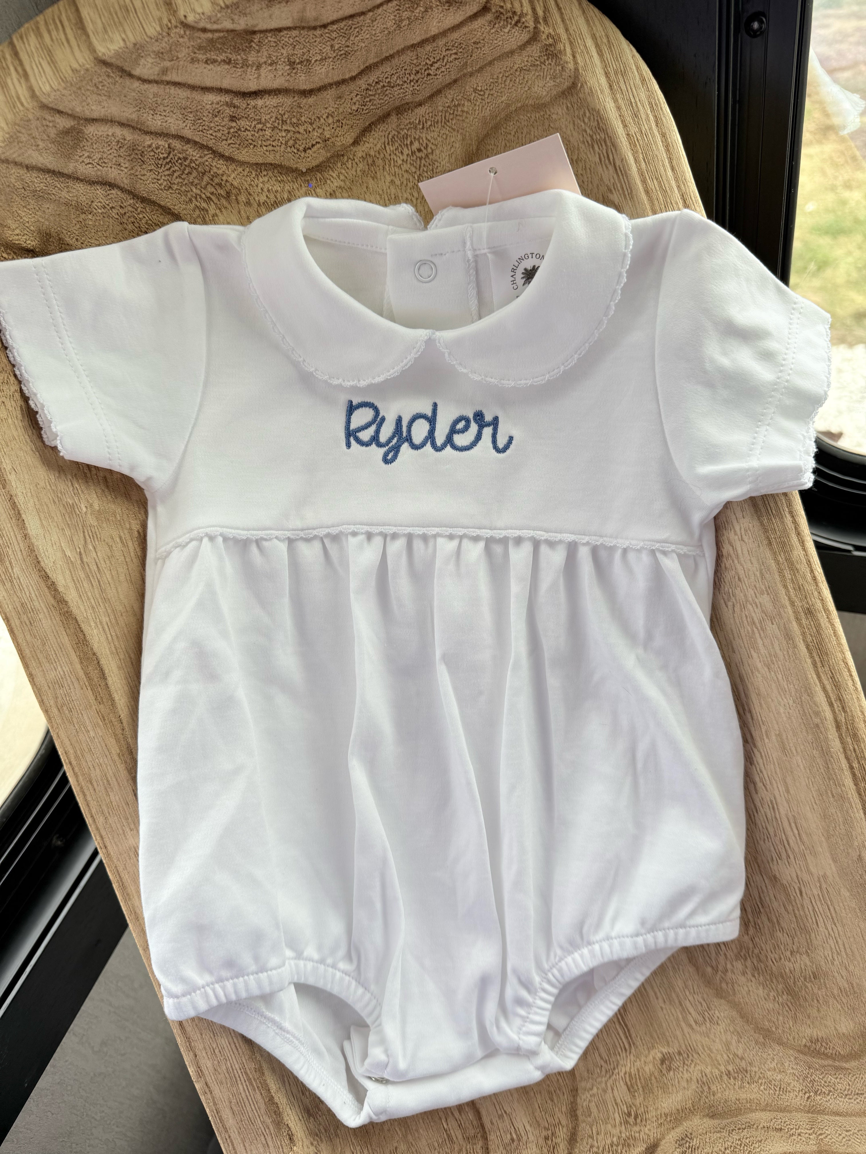 White 100% organic Pima cotton bubble