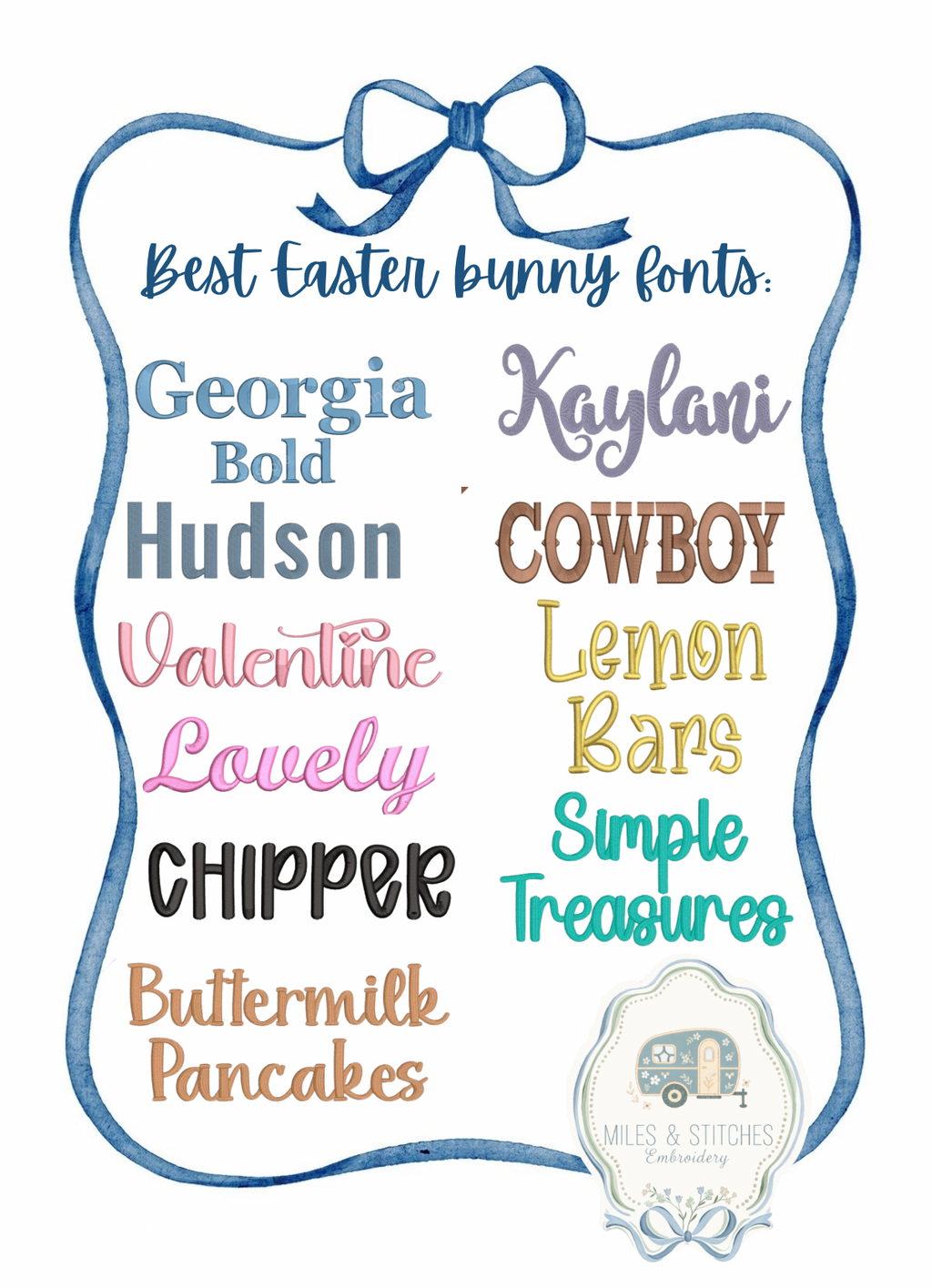 Embroidered Easter bunny