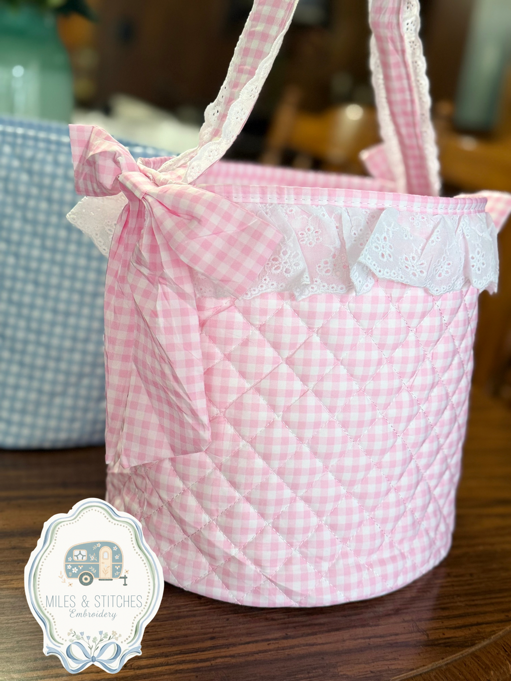 Embroidered Easter Basket