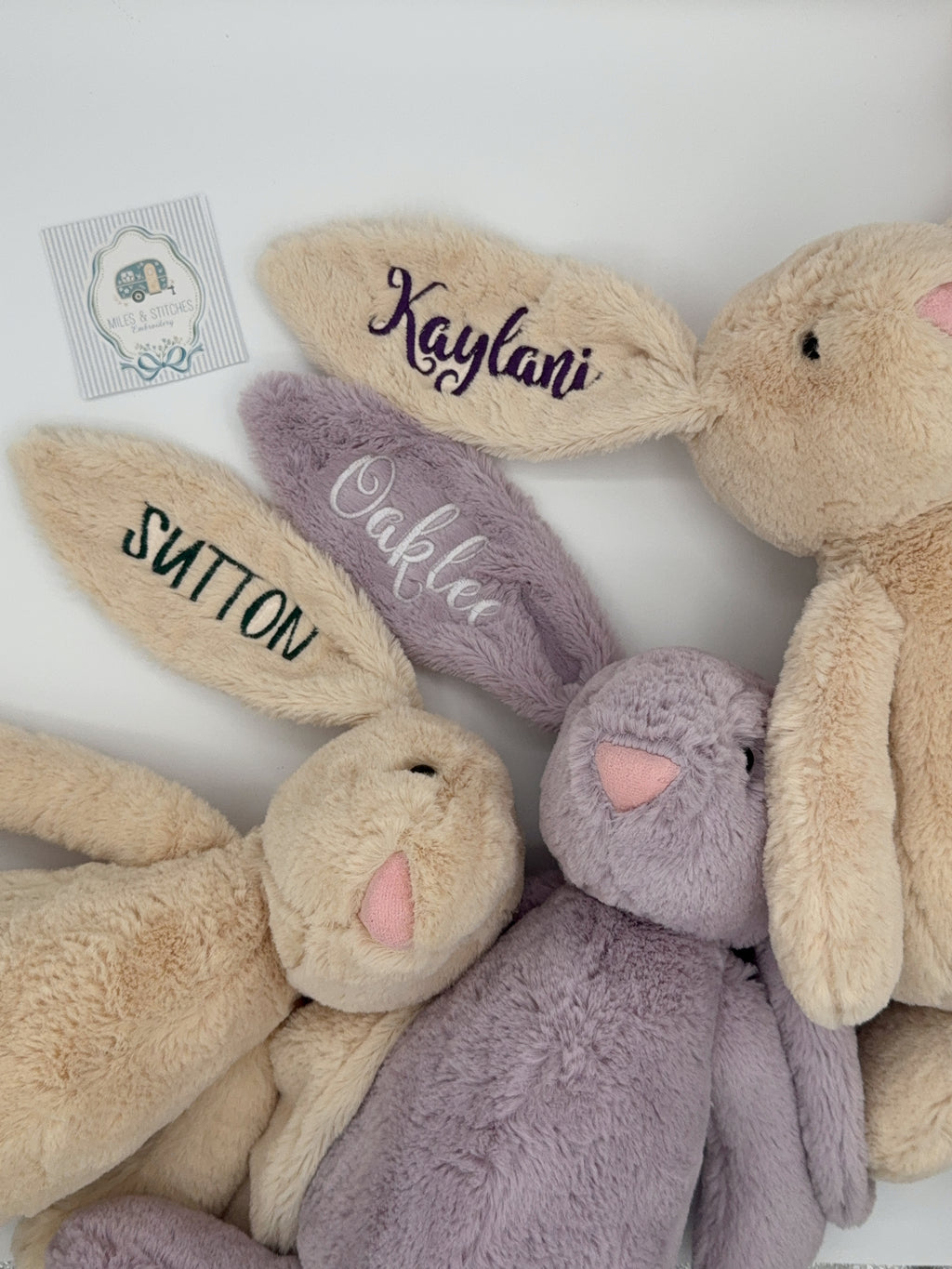 Embroidered Easter bunny