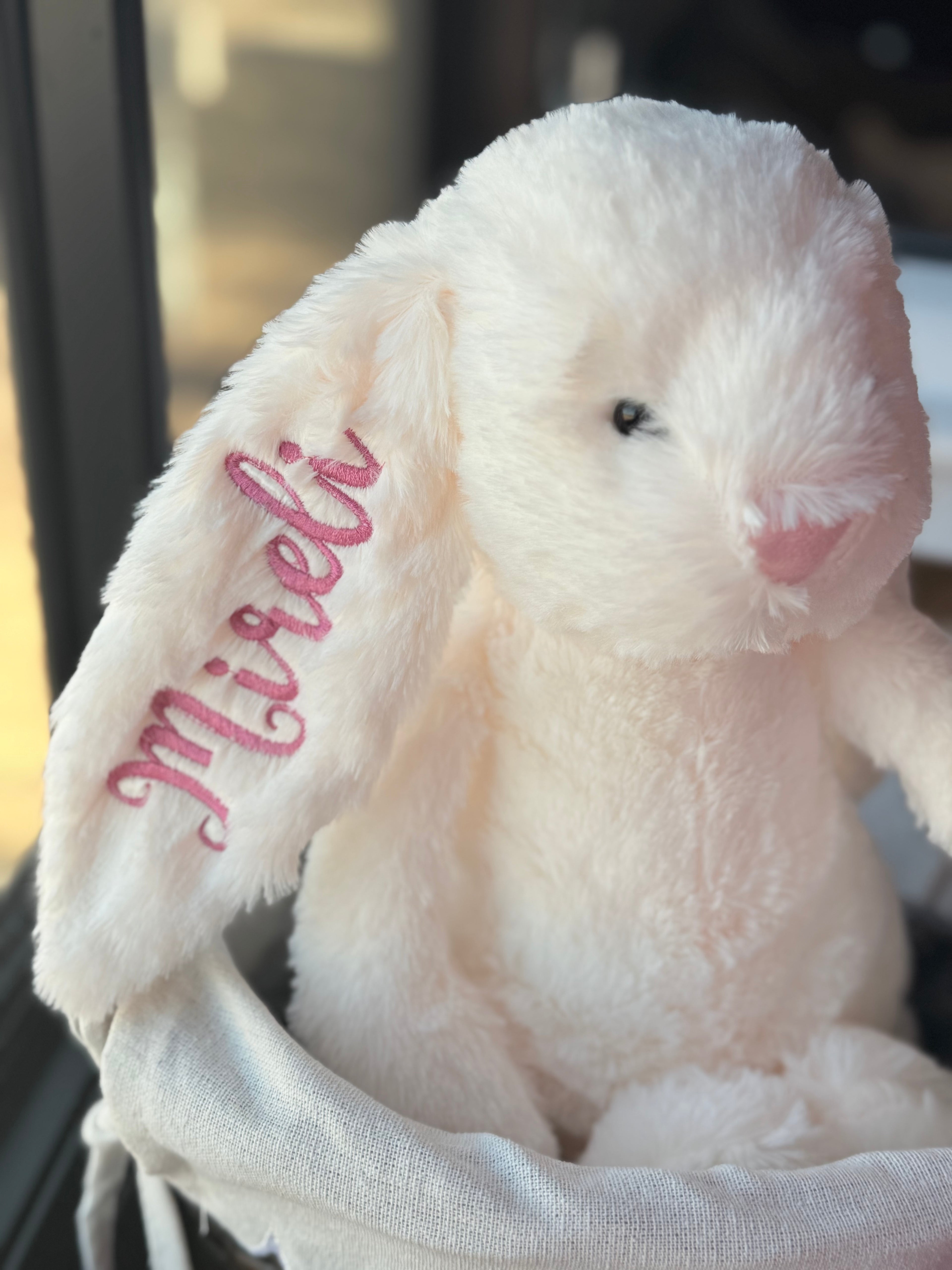 Embroidered Easter bunny