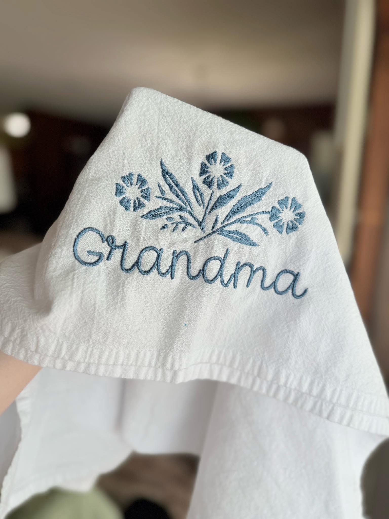 Corningware embroidered towel