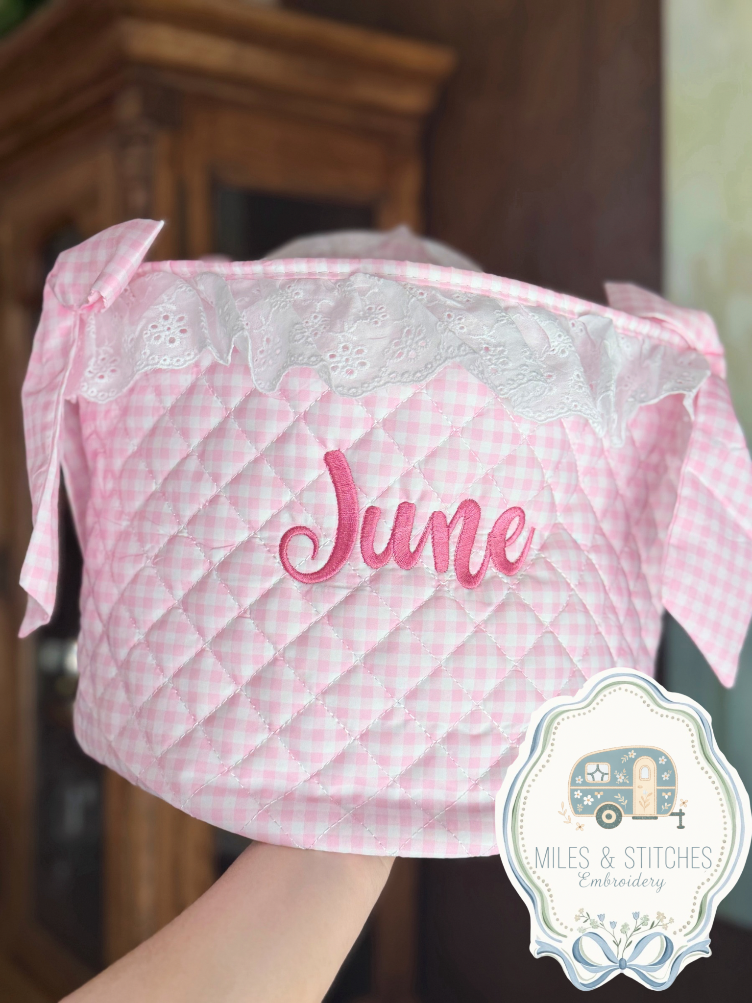 Embroidered Easter Basket