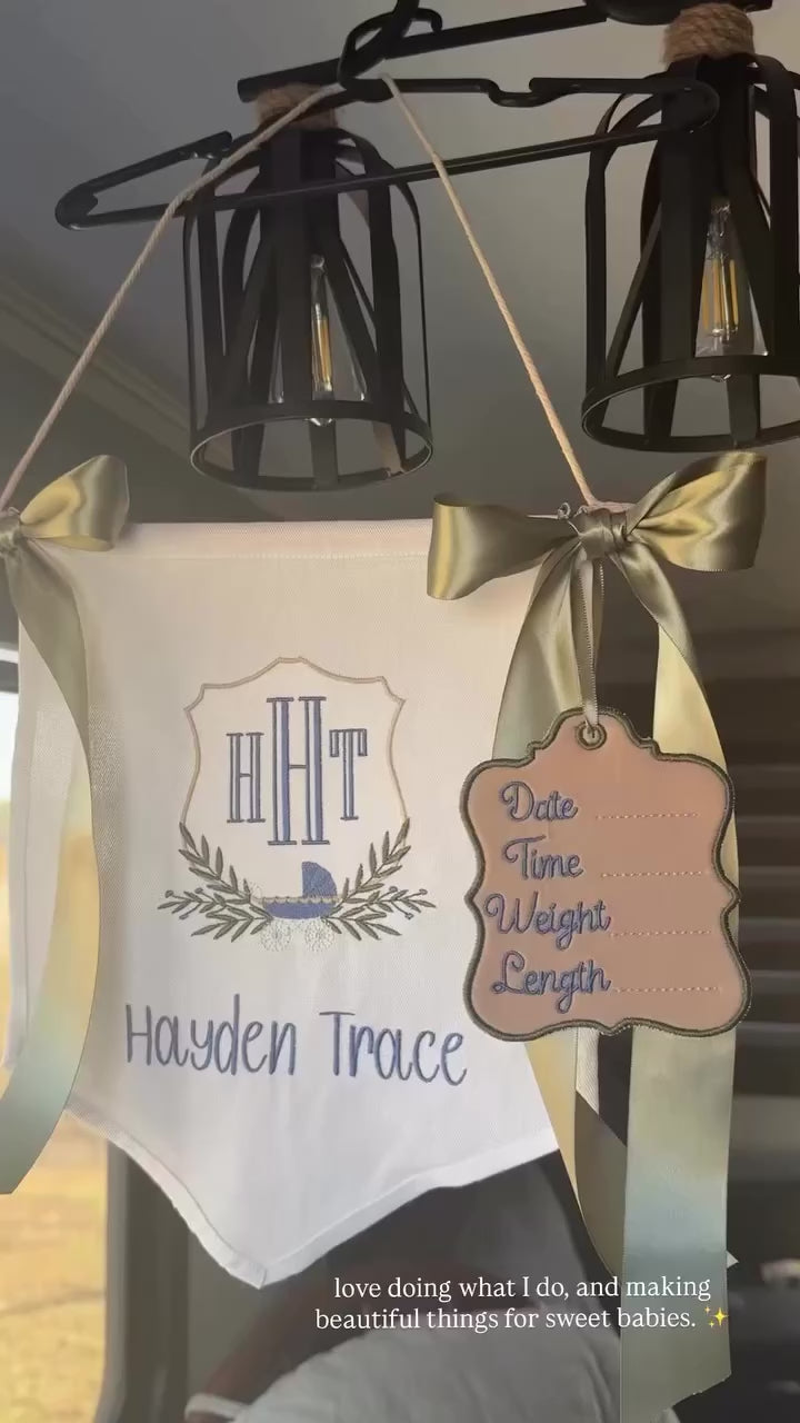 Welcome home baby banner